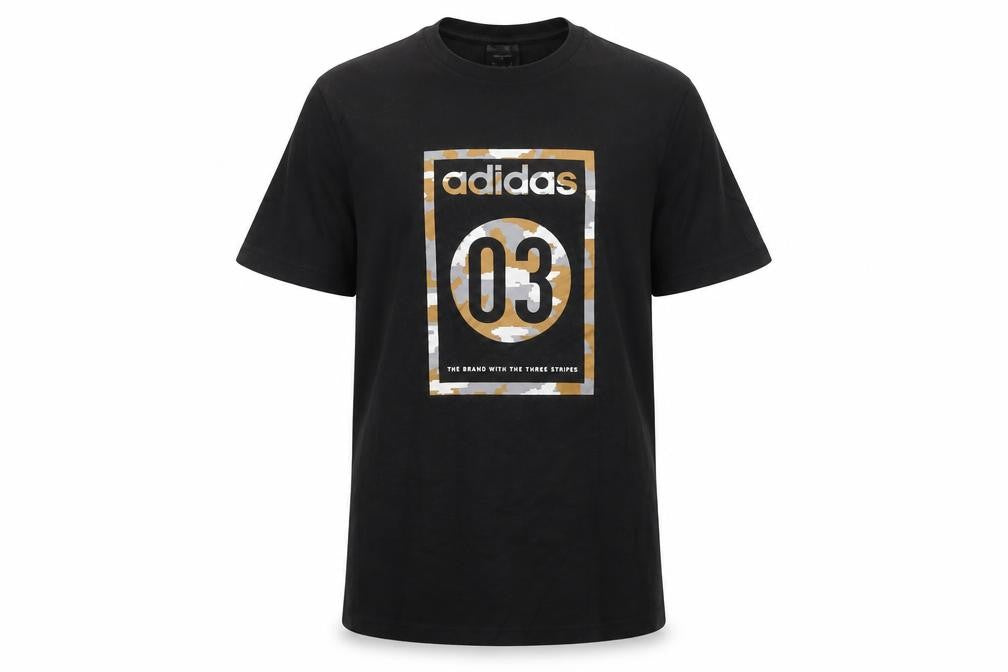 Adidas Men’s M Black Graphic Print T-Shirt