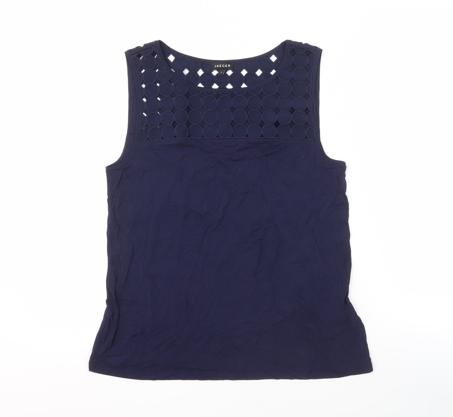 Jaeger Women's Blue S Tank Top Sleeveless Casual