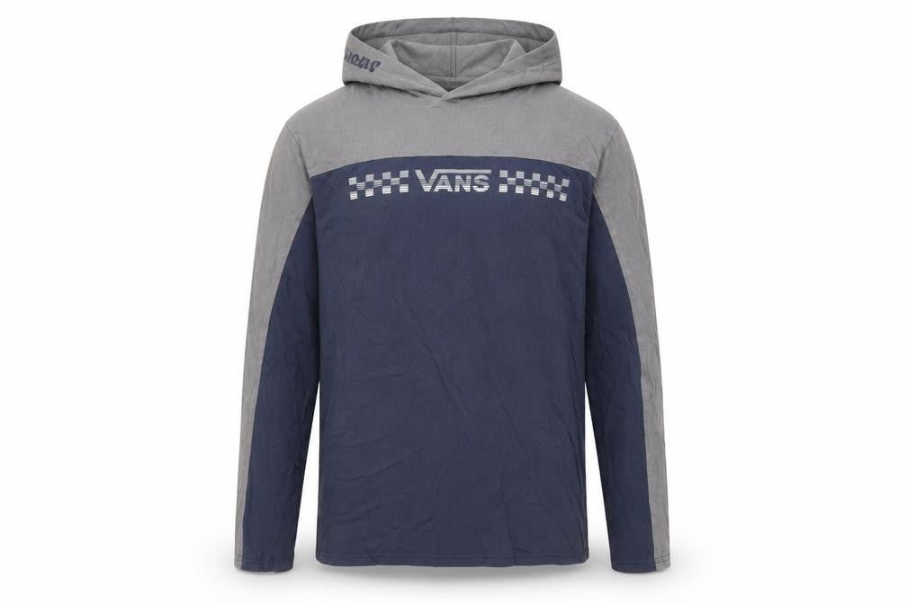 Vans Men's Blue Grey Pullover Hoodie M Skate