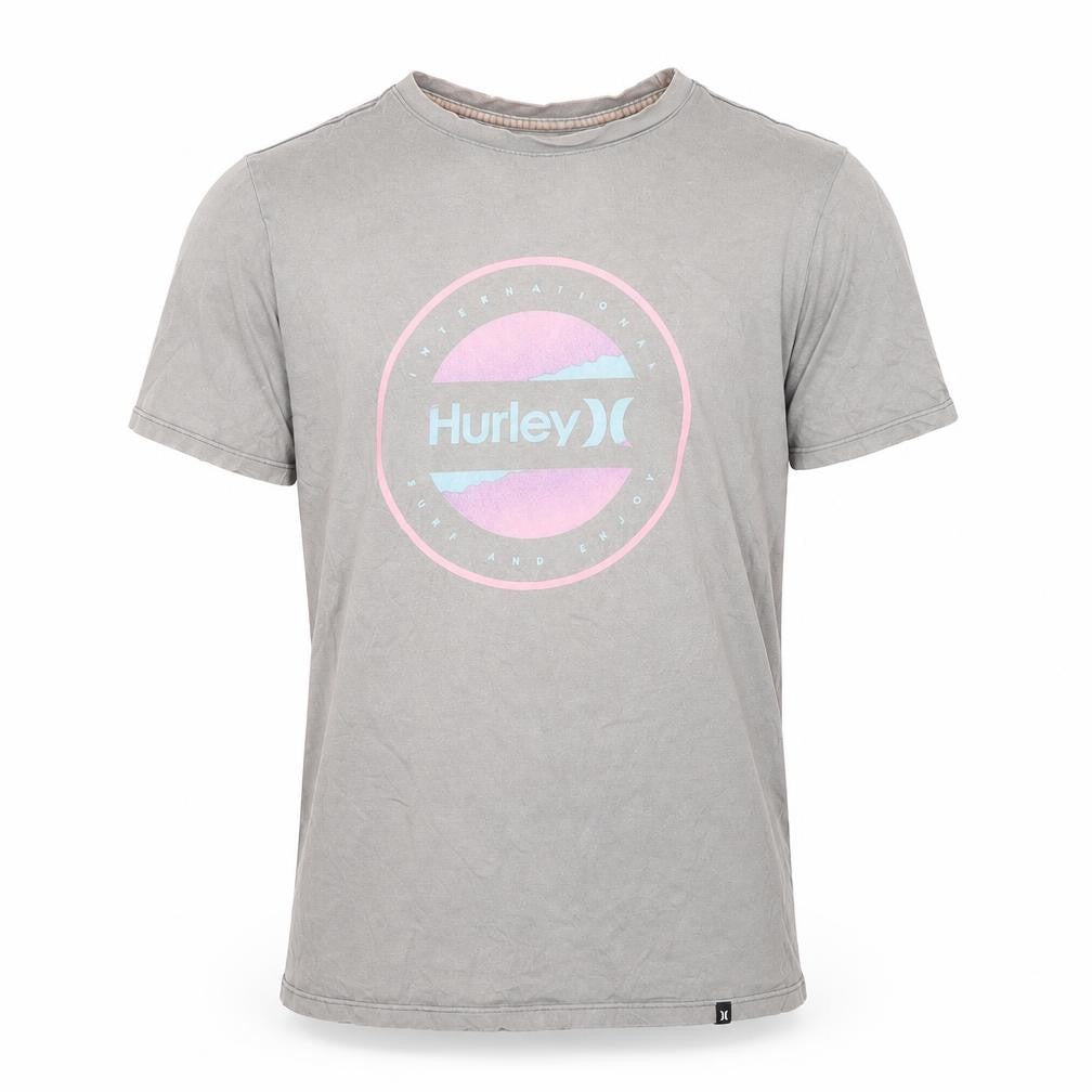 Hurley Men's Grey Graphic Print T-Shirt S