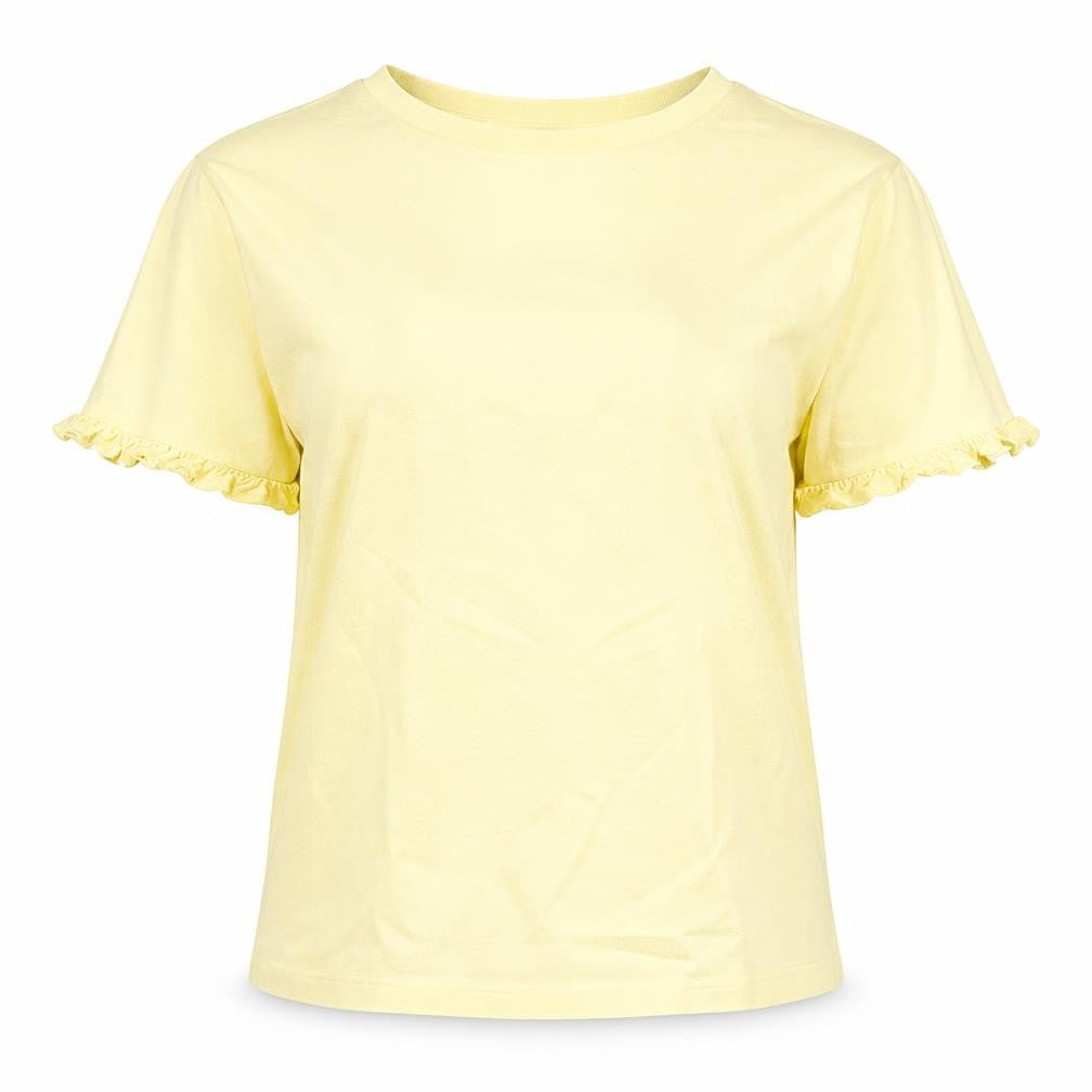 Hush Women's Yellow Cotton T-Shirt, Size S