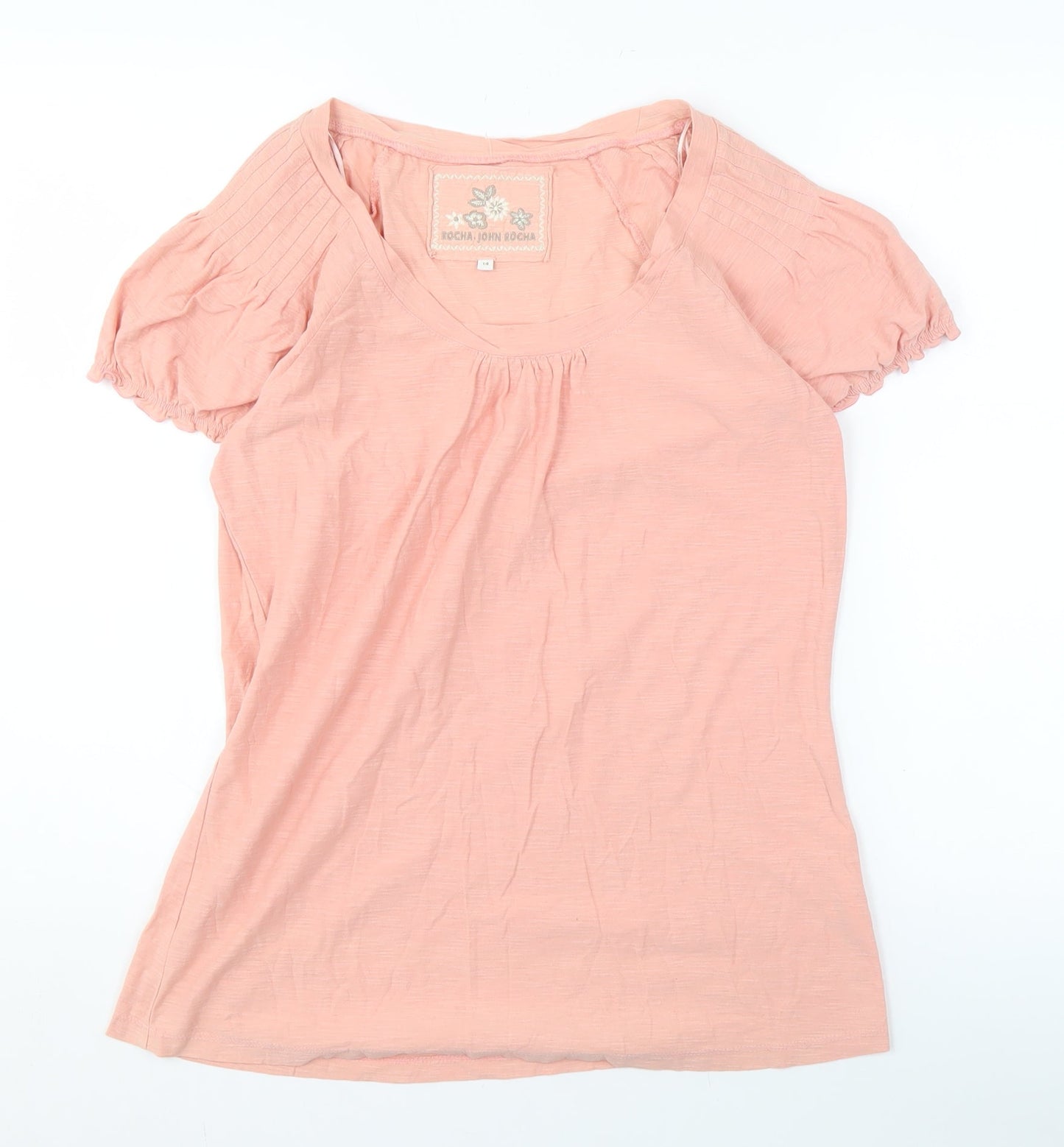 Rocha John Rocha Pink Women's T-Shirt Size 14