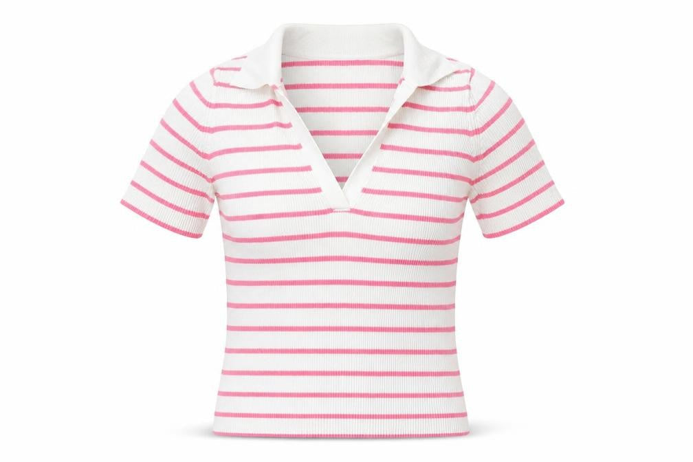 Marks & Spencer Women's Multicoloured Striped Polo - Size S