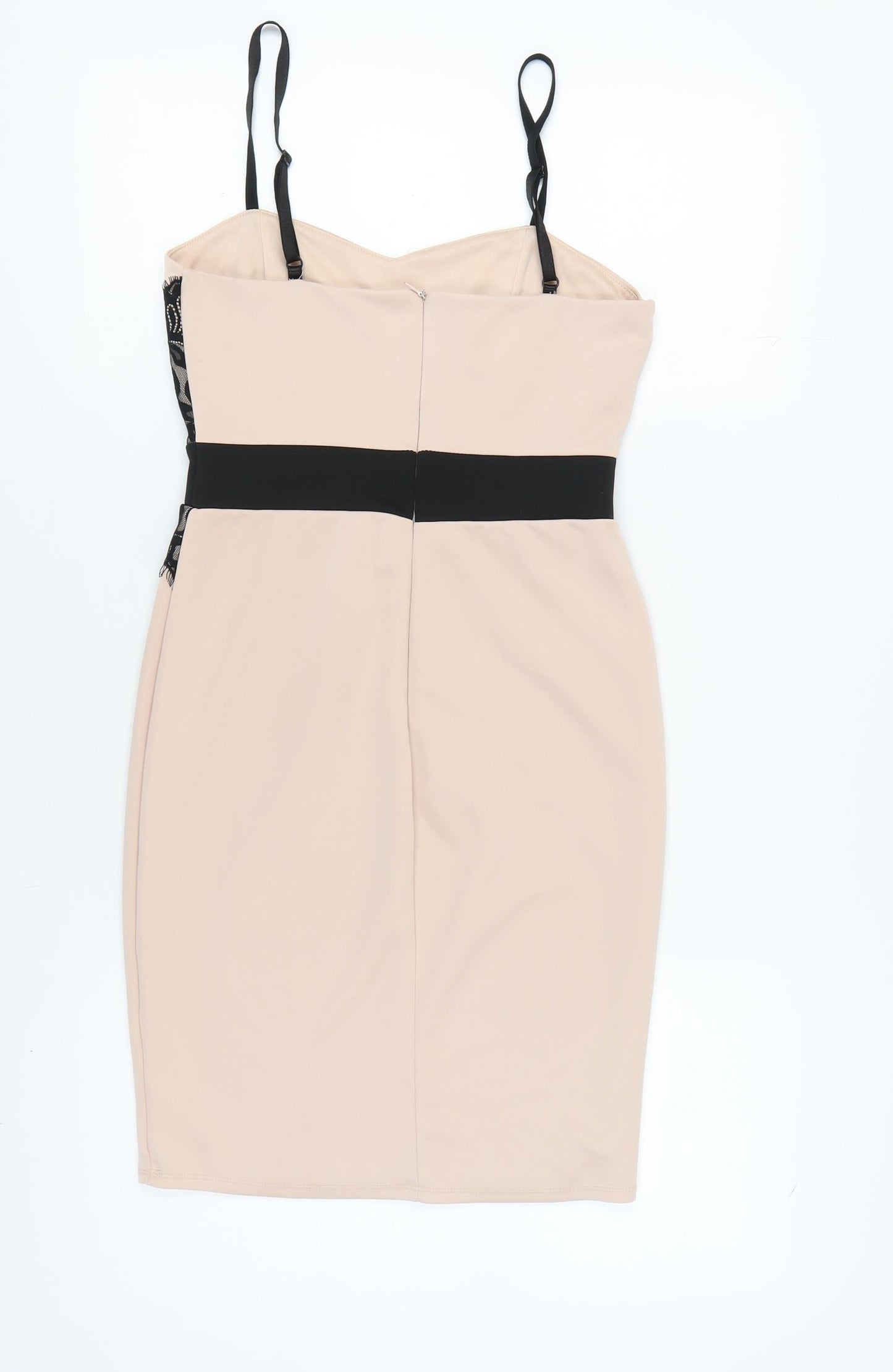 With Love Jessica Women Beige Bodycon Dress Size 10
