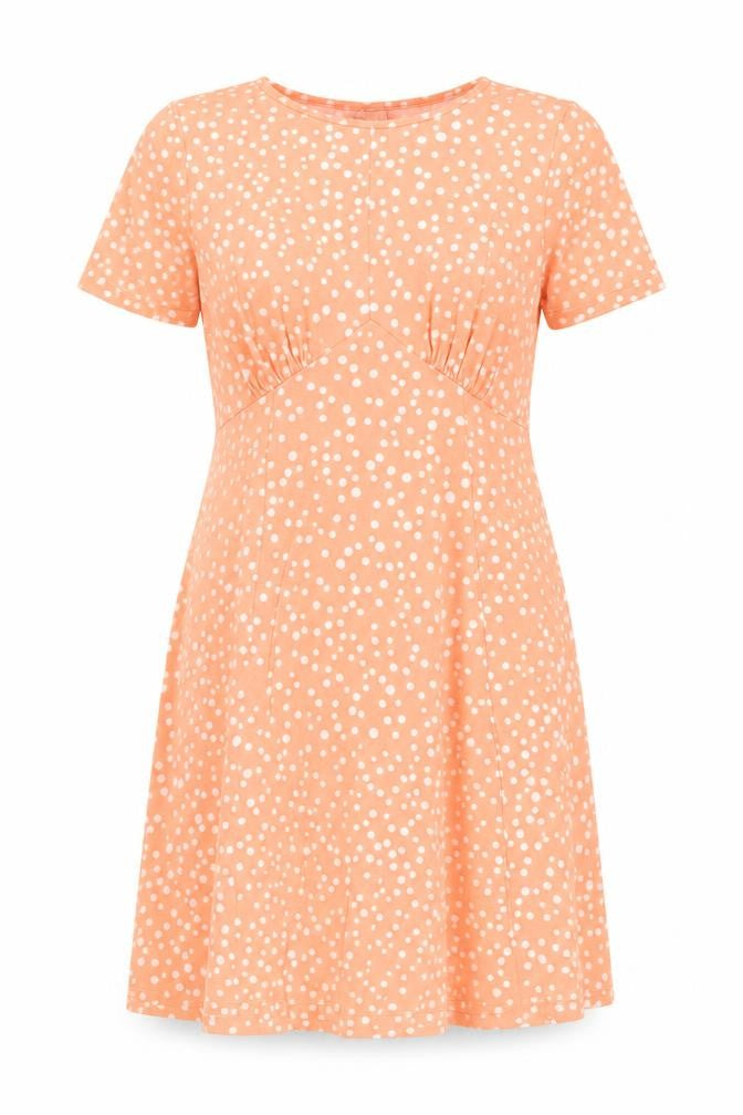 ASOS Women's Orange Polka Dot Dress Size 12