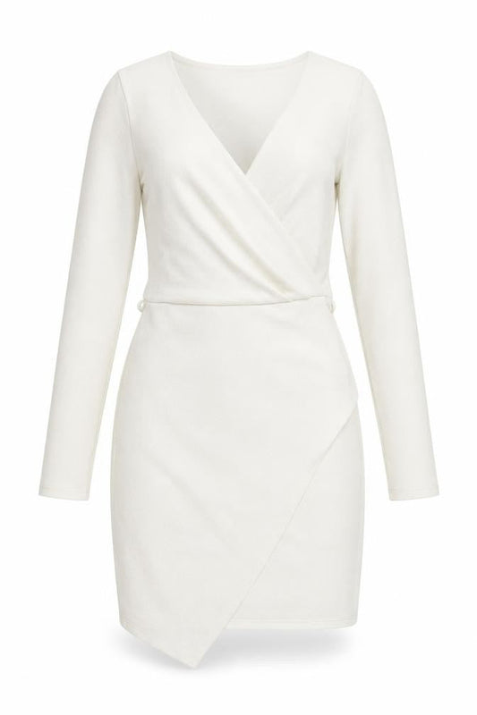 Miss Selfridge Women's White Wrap Dress Size 4