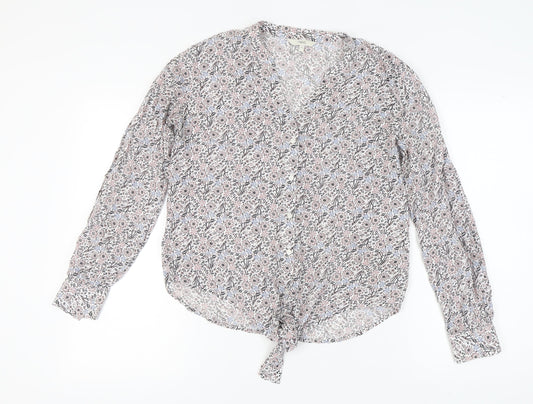 Next Women's Multicoloured Floral Blouse - Size 10