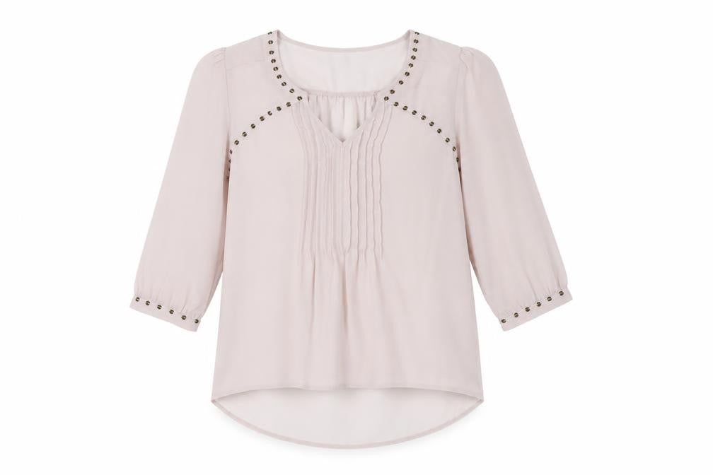 Next Women's Beige Studded Blouse Size 14