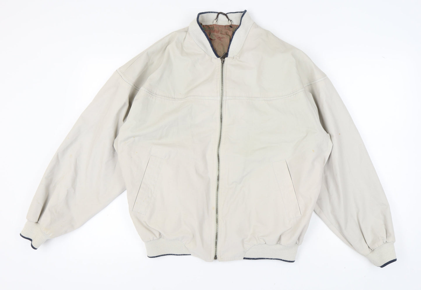 St Michael Men's Beige Bomber Jacket Medium 38-40"