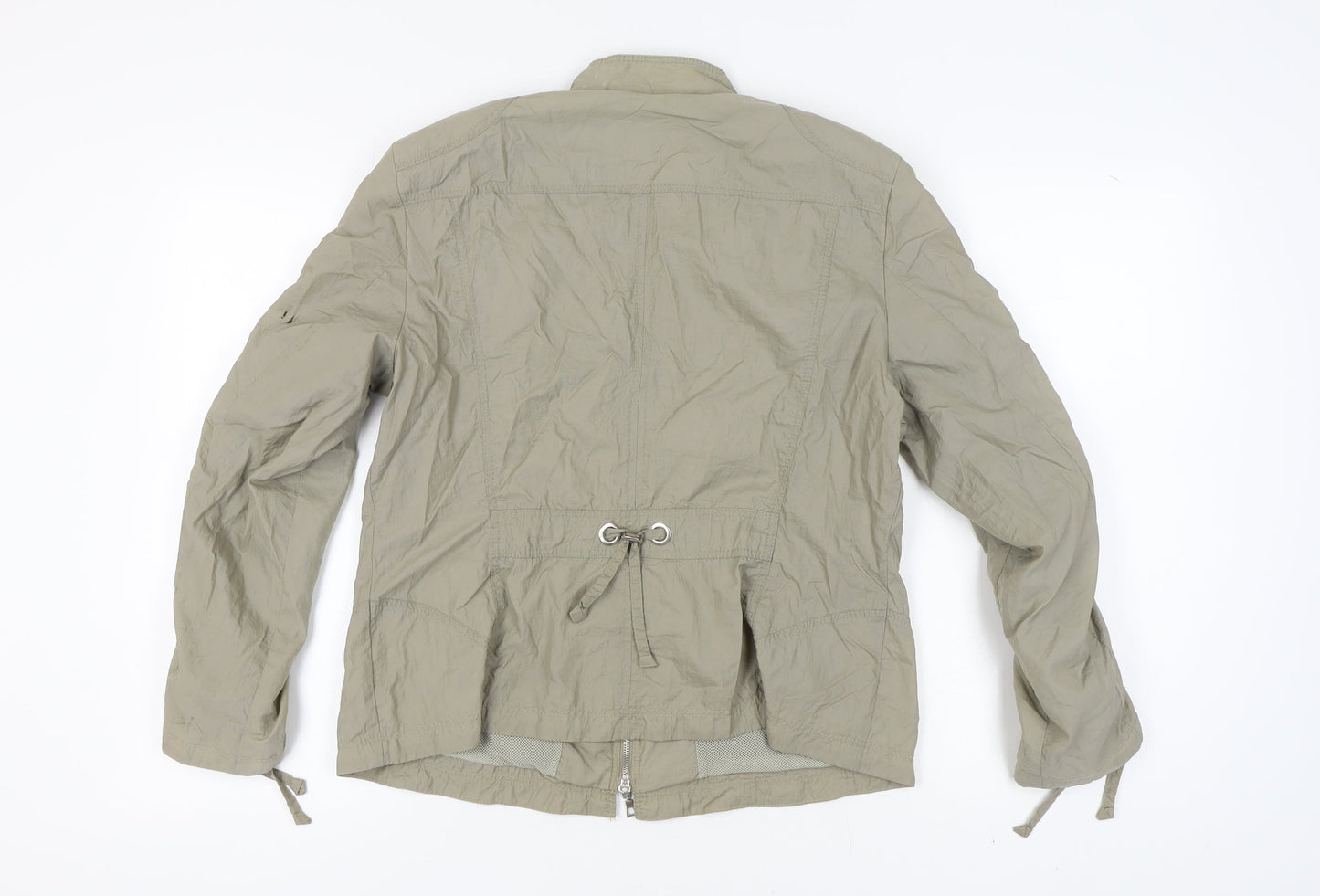 Bonita Women's Beige Jacket, Size 16, Casual Zip Style