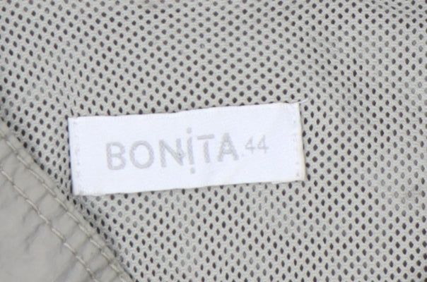 Bonita Women's Beige Jacket, Size 16, Casual Zip Style