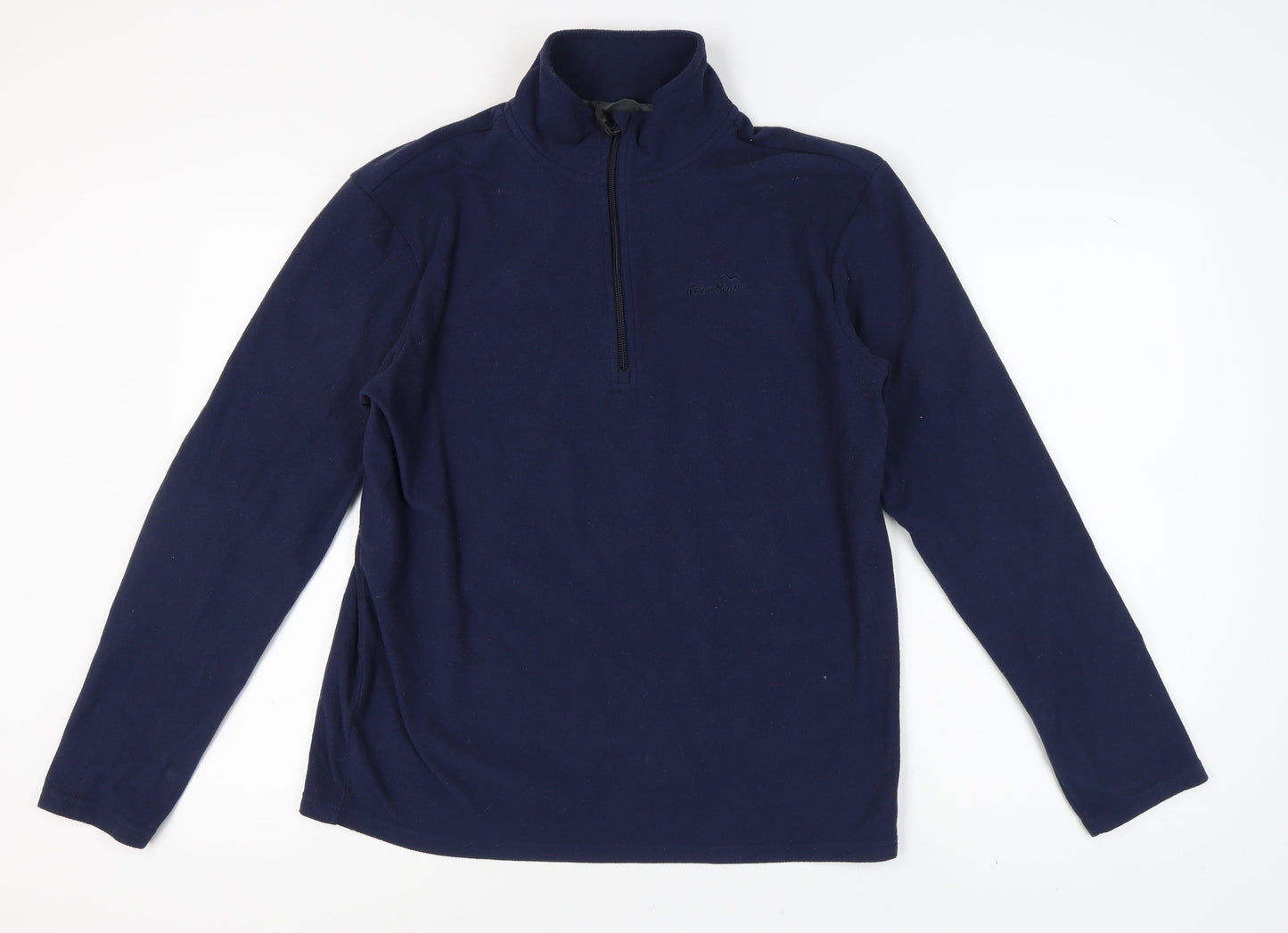 Peter Storm Men's Blue Fleece 1/4 Zip Jumper L
