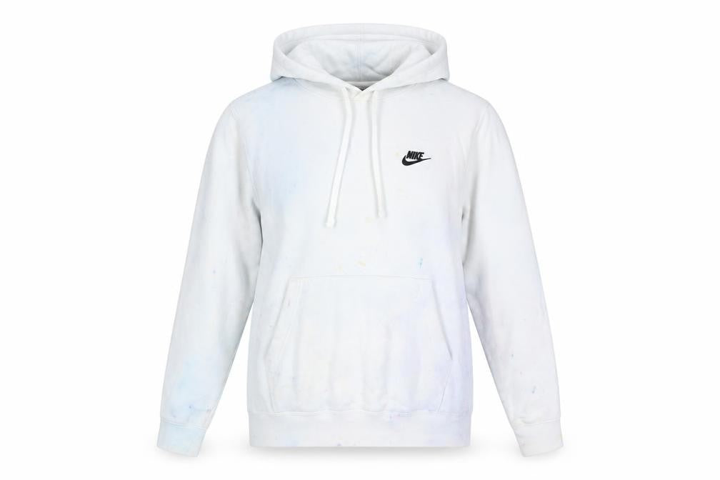 Nike Women's White Hoodie Small, Logo, Hooded, Cotton