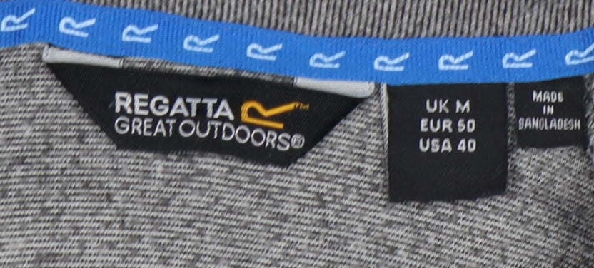 Regatta Men's Grey 1/4 Zip Sweatshirt Size M