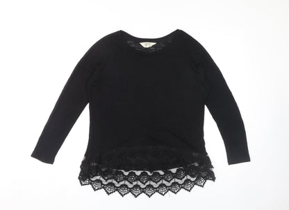 Additional front view of Nine by Savannah Miller Black Women's jumper, size 12