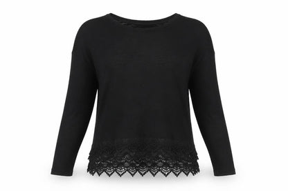 Front view of Nine by Savannah Miller Black Women's jumper, size 12