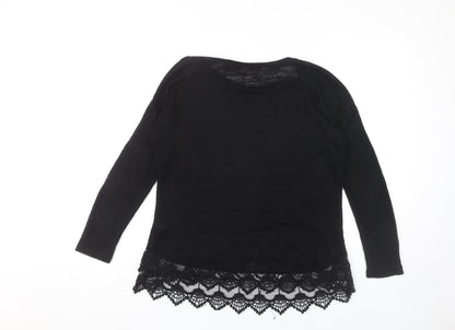 Back view of Nine by Savannah Miller Black Women's jumper, size 12