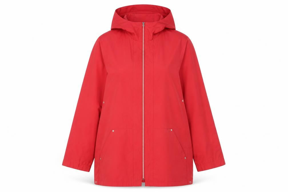 Outer Layer Women's Red Rain Coat Size 12