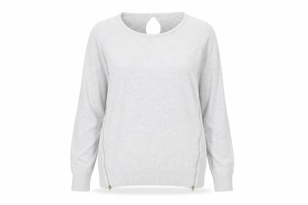 Izabel London Women's Grey Knit Pullover Jumper Size 10