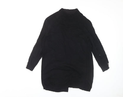 Marks & Spencer Women's Black Open Front Cardigan, Size 10, Open Style