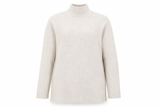 Mango Women Beige Roll Neck Pullover Jumper S