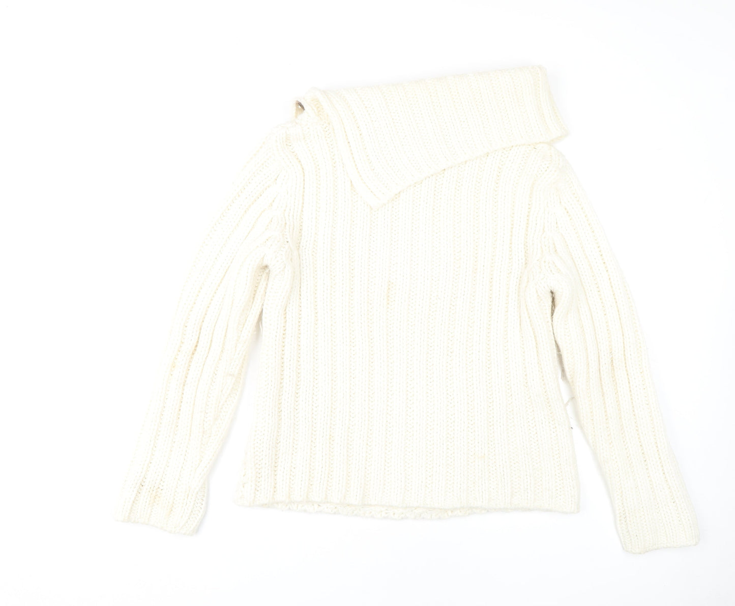 Next Women's Ivory Cable Knit Pullover Jumper Size 12