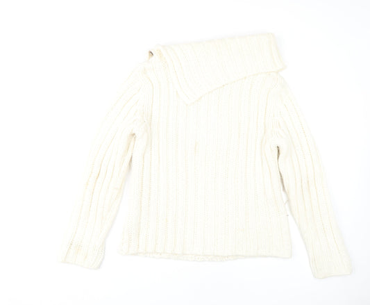 Next Women's Ivory Cable Knit Pullover Jumper Size 12
