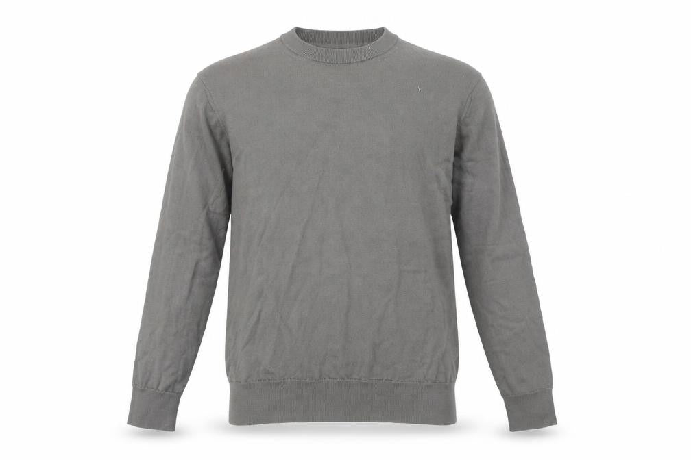 Zara Men's Grey Wool Pullover Jumper, Size S