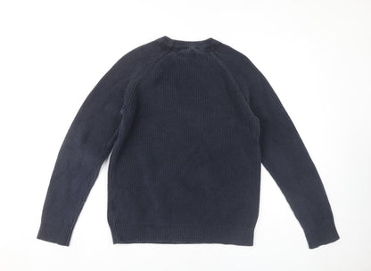 Selected Homme Men's Blue Pullover Jumper, Size L