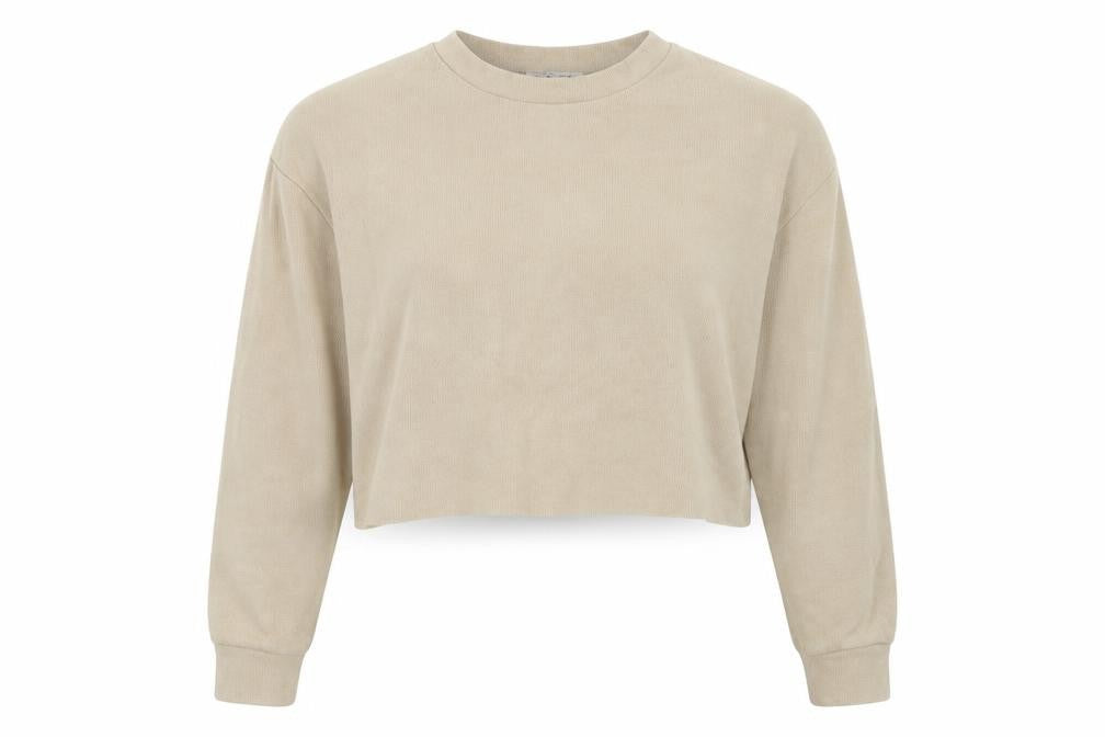 Zara Women's Beige Pullover Sweatshirt Size 8