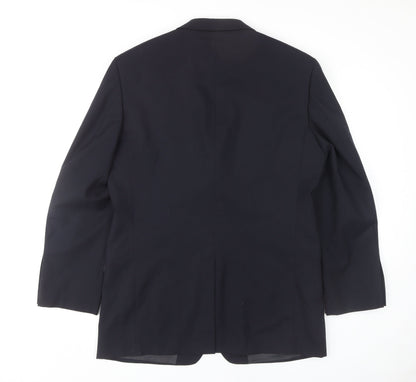 Balmain Men's Blue Blazer, 40R, Formal