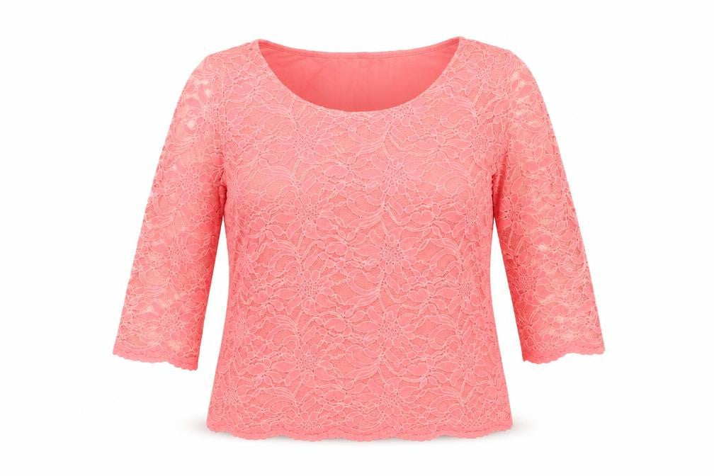 Marks & Spencer Women's Pink Lace Blouse Size 14