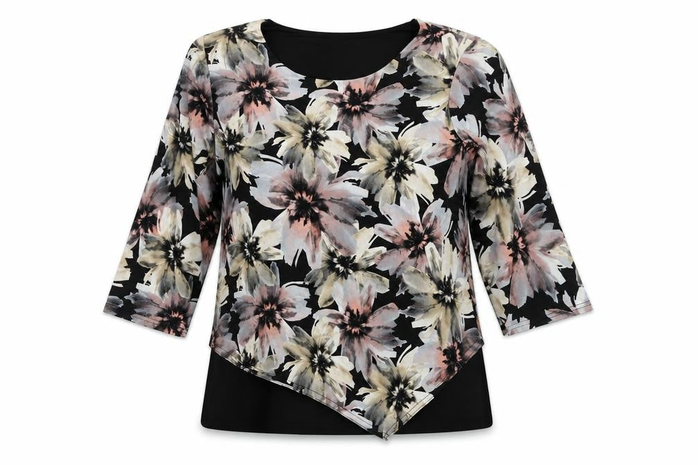 Anne Smith Women's Multicoloured Floral Blouse M/L