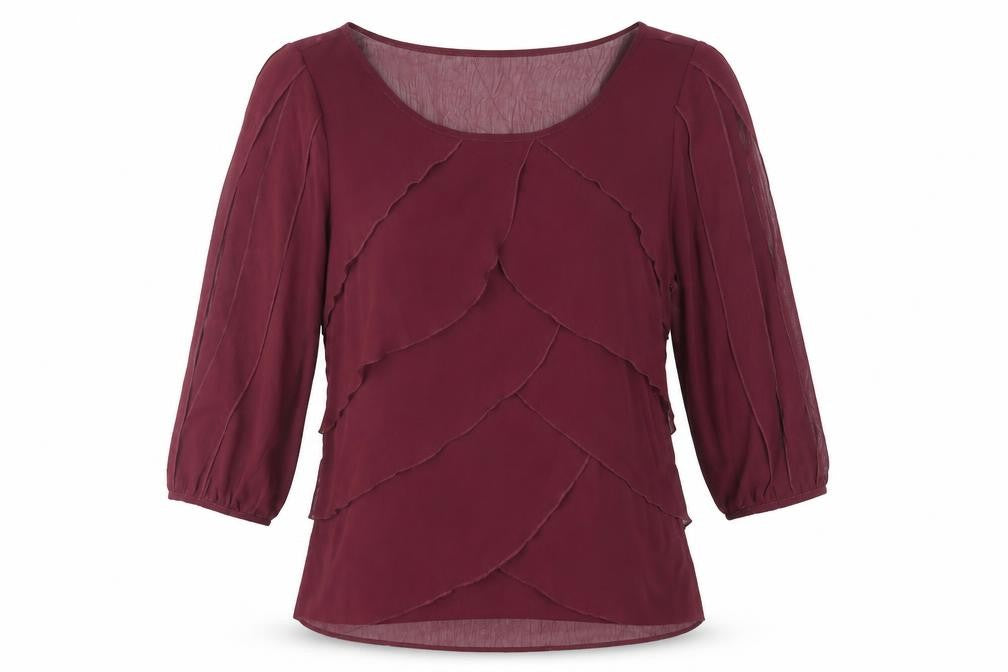 Marks & Spencer Women's Purple Blouse Size 12 Puff