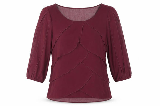 Marks and Spencer Women's Purple Blouse Size 12 Puff
