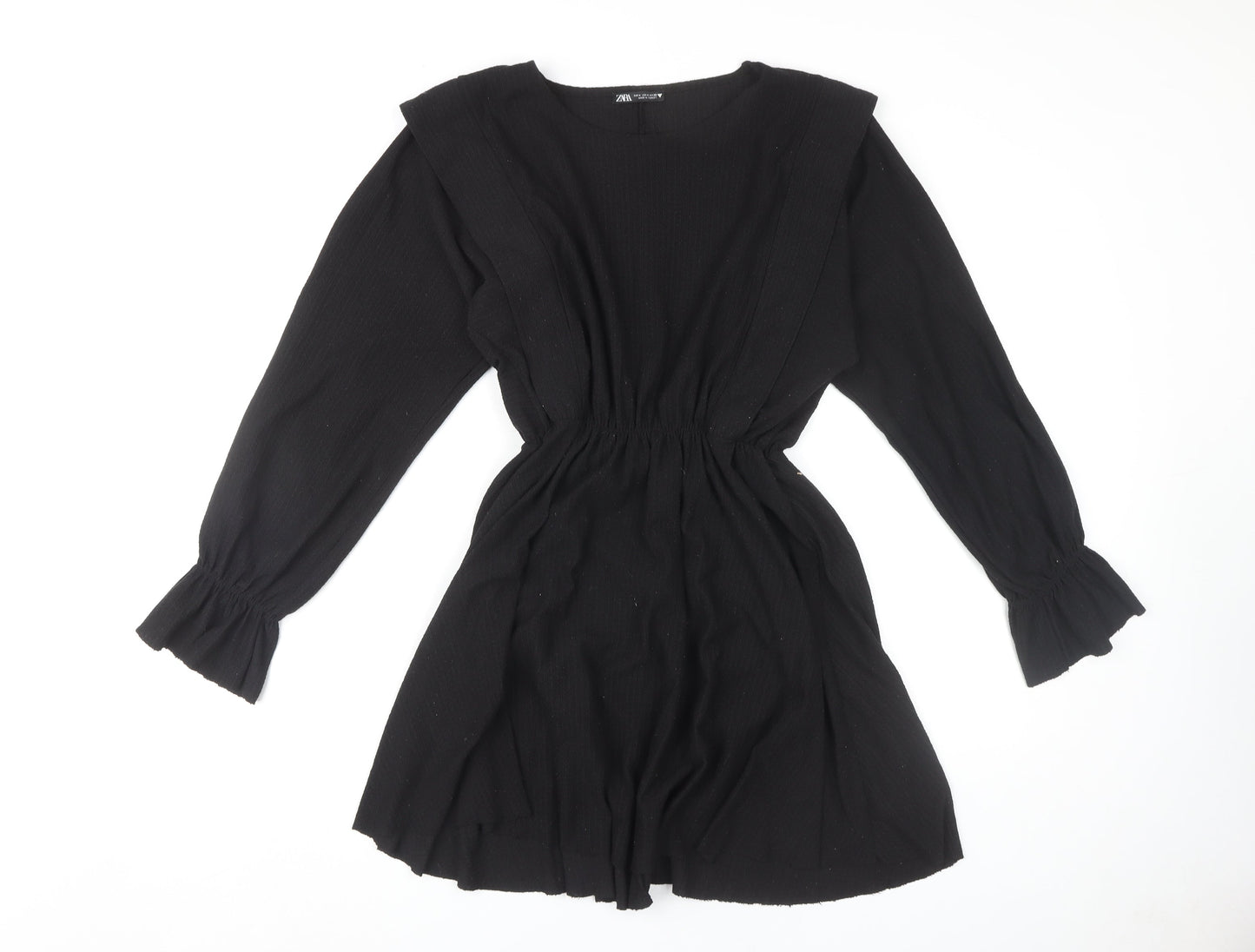 Zara Women Black Long Sleeve Dress Size 12