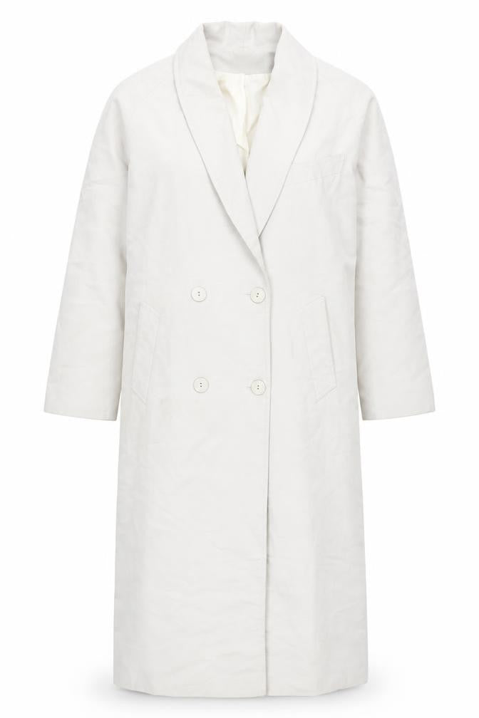 BHS Ivory Women's Overcoat Size 10 - Business Casual