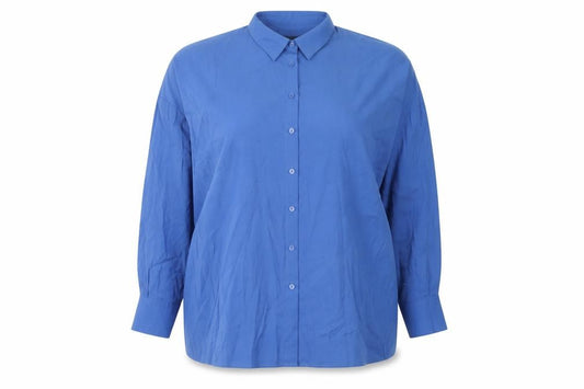 Marks and Spencer Women's Blue Button-Up Shirt Size 18