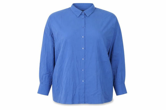 Marks and Spencer Women's Blue Button-Up Shirt Size 18