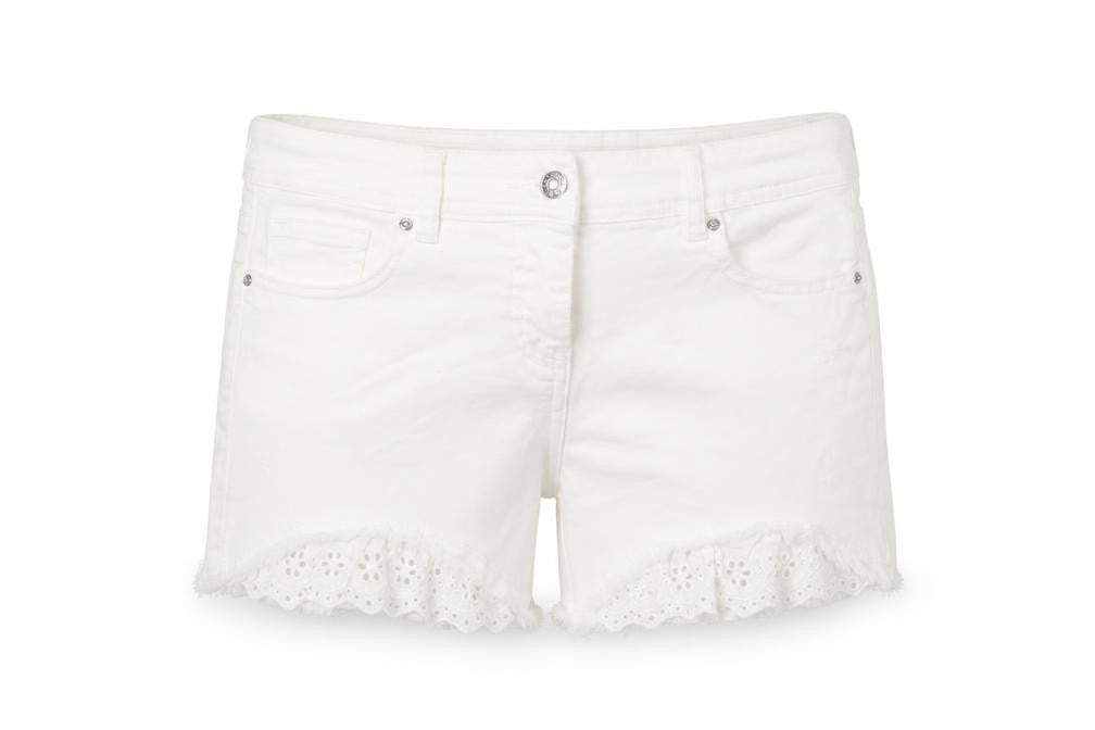 Next Women’s White Cut-Off Shorts Size 8