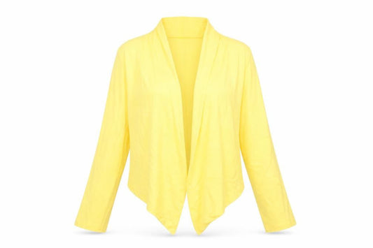 Debenhams Women Yellow Petite Open Front Cardigan Size 10