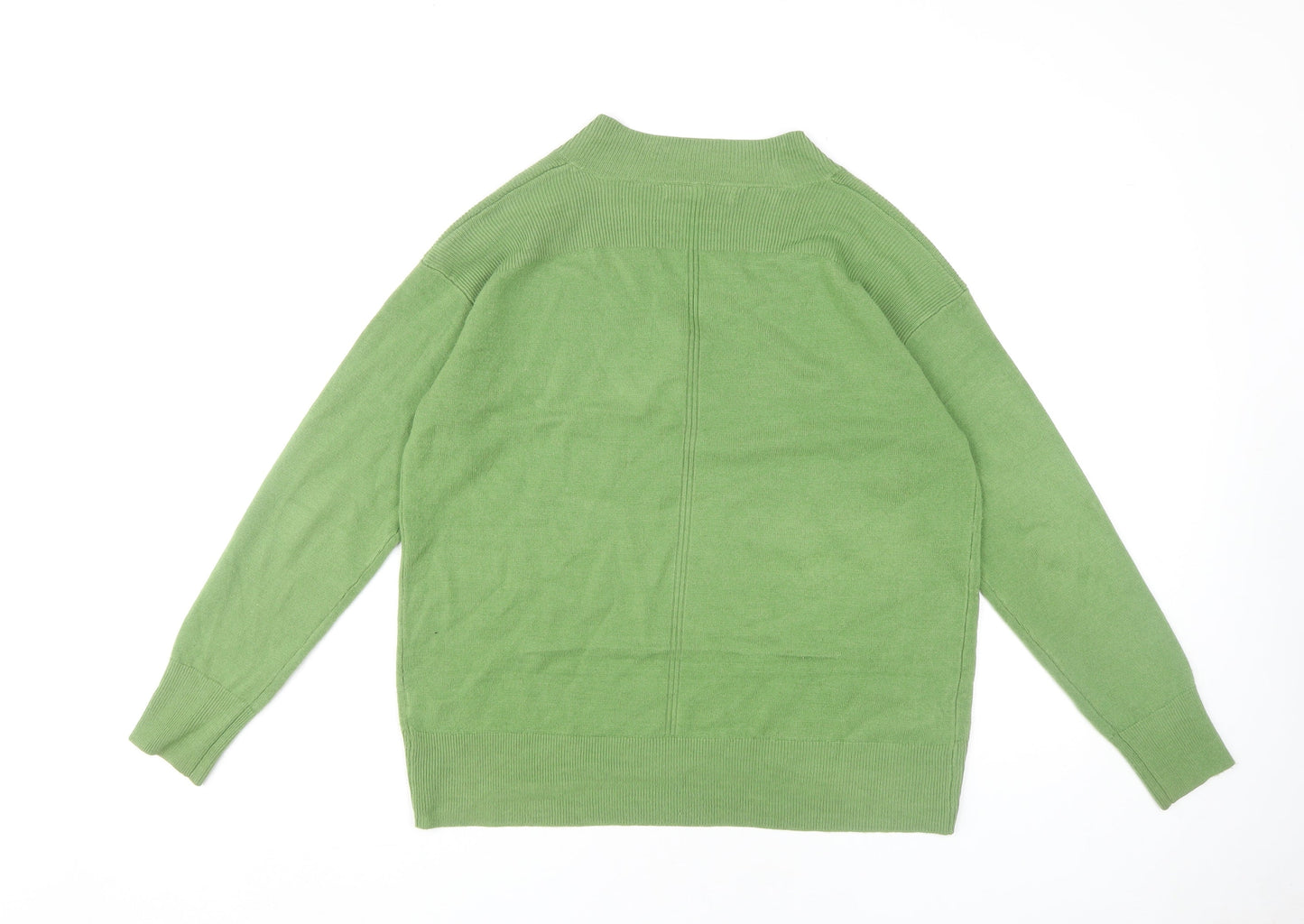 Next Women's Green V-Neck Jumper Size S