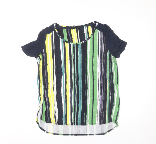 Next Women's Multicoloured Striped T-Shirt Size 10