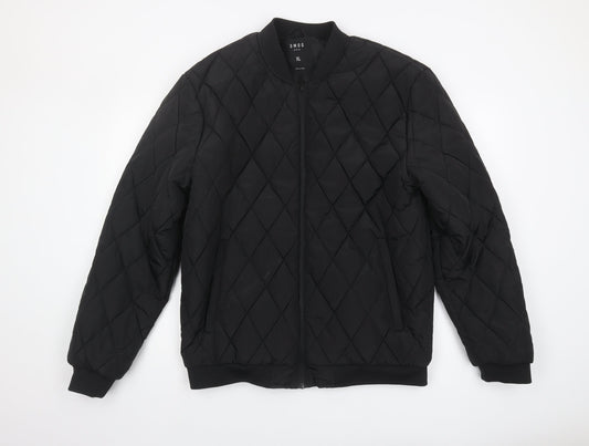 SMOG Men's Black XL Basic Quilted Jacket
