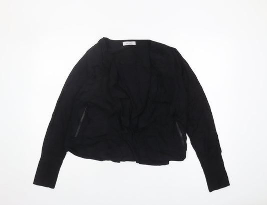 Marks and Spencer Black Women's Open Front Cardigan, Size 12