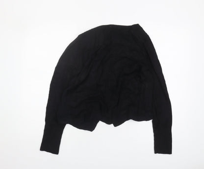 Marks & Spencer Black Women's Open Front Cardigan, Size 12