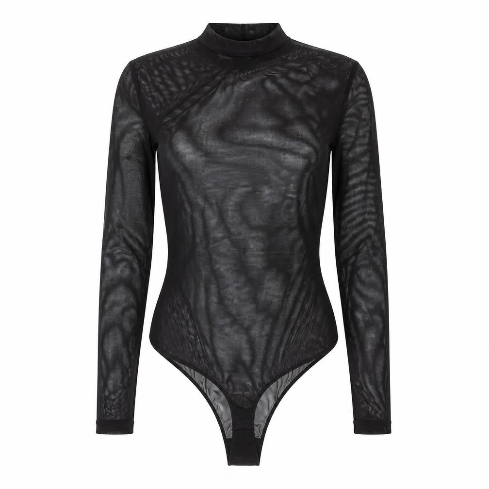 Ann Summers Women's Black Mesh Bodysuit, Size S, Party Wear