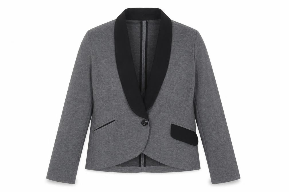 Next Women's Grey Regular Blazer, Size 14, Workwear