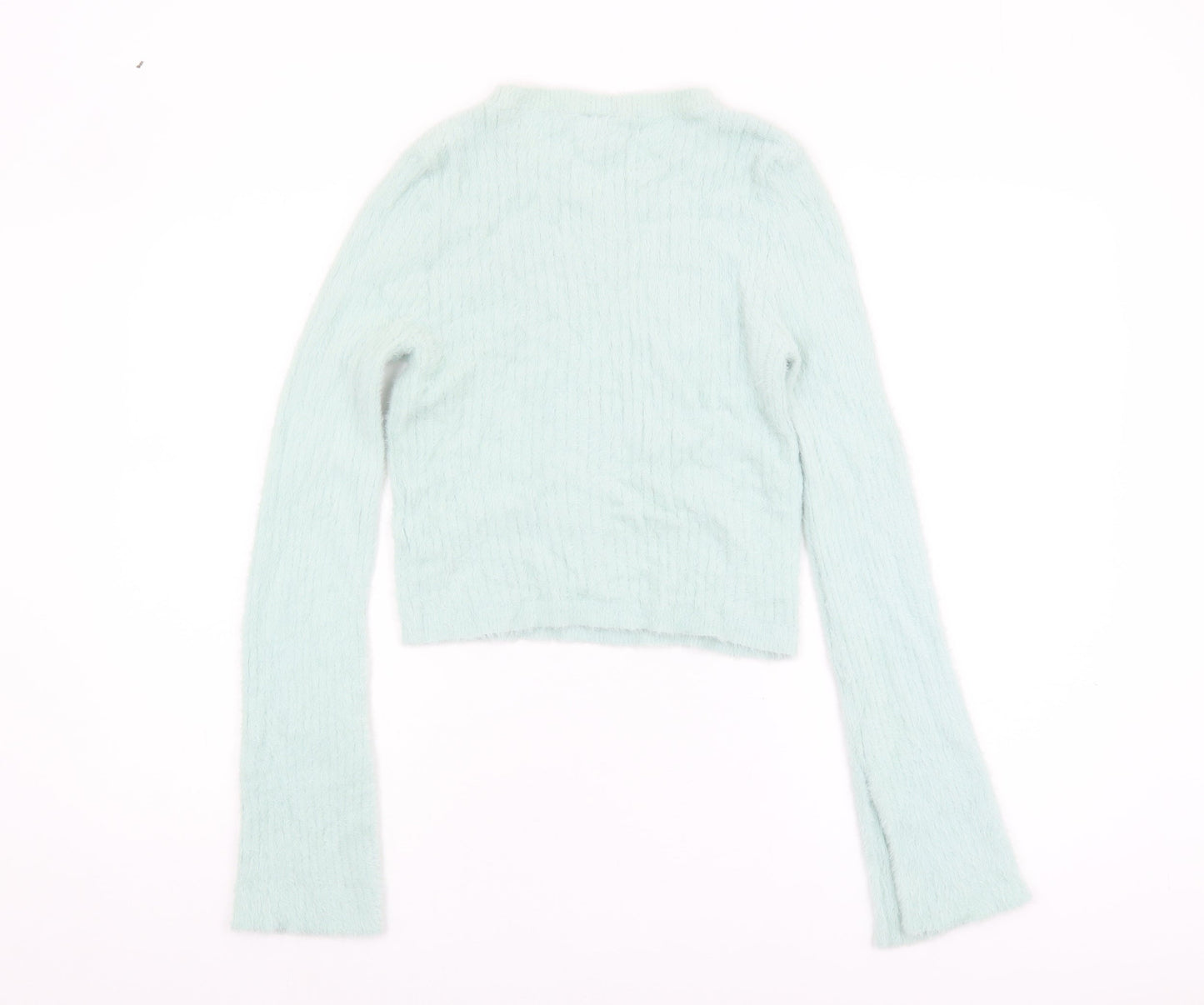H&M Women's Green Pullover Knit Jumper Size 12