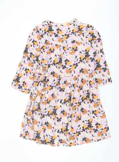 Back view of Marks & Spencer Petite Floral Dress, size 10, Multicoloured